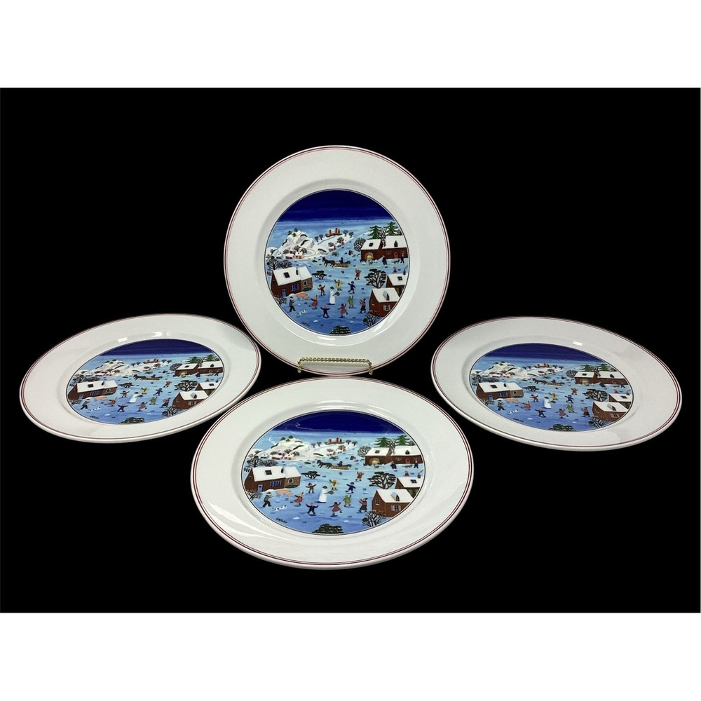 Villeroy & Boch NAIF CHRISTMAS Dinner Plate 10.5" Set Of (4)